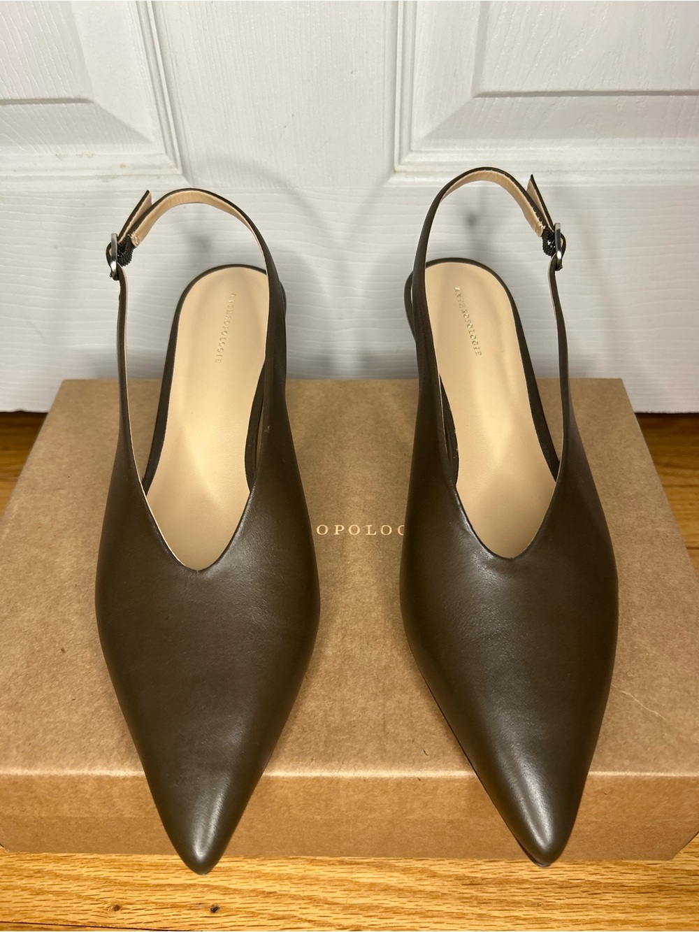 Anthropologie Pointed-Toe Slingback Pumps - Picture 7 of 15